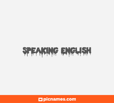 Speaking English